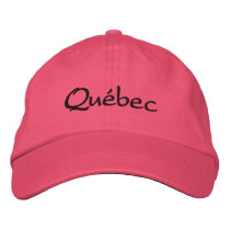Québec,  Hat Embroidered Baseball Cap