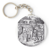 Queen and Alice keychains