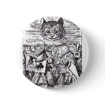 Queen and Cheshire Cat buttons