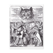 Queen and Cheshire Cat postcards