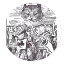 Queen and Cheshire Cat stickers