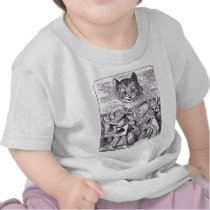 Queen and Cheshire Cat t-shirts