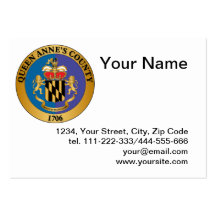 Queen Anne's County seal Business Card Template