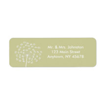 Queen Anne's Lace Address Label