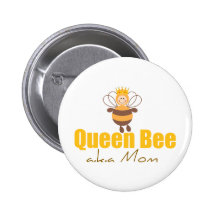 Queen Bee Pinback Buttons