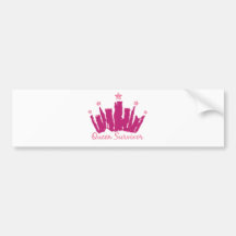 Queen Breast Cancer Survivor Bumper Stickers