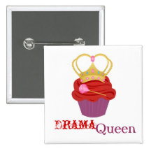 Queen Cupcake Button