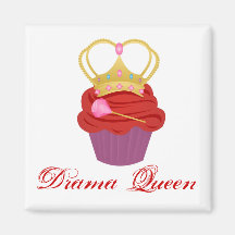 Queen Cupcake Fridge Magnets