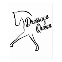 queen dressage carte postale