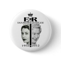 Queen Elizabeth Diamond Jubilee Button