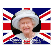 Queen Elizabeth Diamond Jubilee portrait postcard