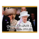 Queen Elizabeth Diamond Jubilee portrait postcard