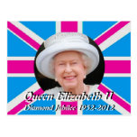 Queen Elizabeth Diamond Jubilee portrait postcard
