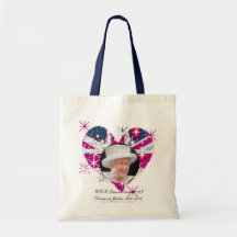 Queen Elizabeth Diamond Jubilee UK flag Canvas Bag