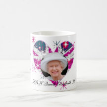 Queen Elizabeth Diamond Jubilee UK flag Mug