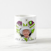 Queen Elizabeth Diamond Jubilee UK flag Mug