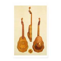 Queen Elizabeth I lute by John Rose, 1580, from 'M posters