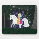 Queen Faery and Unicorn Forest Mousepads