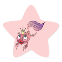 Queen Fish Star Sticker