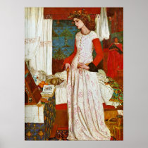 Queen Guinevere by William Morris Print