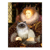Queen- Himalayan cat 7 Post Cards