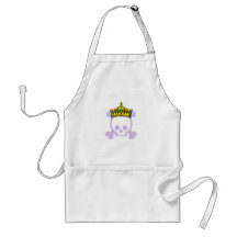 Queen King Skull Apron