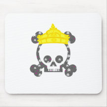 queen king skull mouse mat