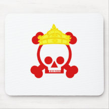 queen king skull mouse pad