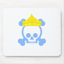 queen king skull mouse pad