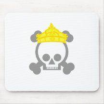 Queen king skull mouse pads