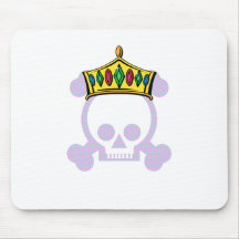 Queen King Skull Mouse Pads
