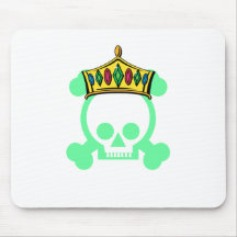 Queen king skull mouse pads