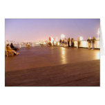 Queen Mary Decks Ships Night Greeting Cards