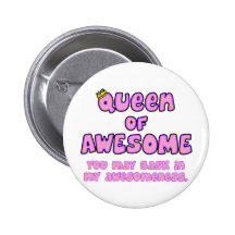 Queen of Awesome Button