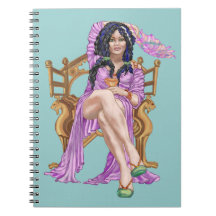 Queen of Cups Spiral Notebook