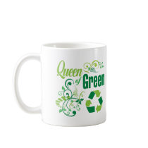 Queen of Green Coffee Mugs