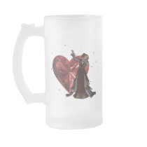 Queen Of Hearts & Heart Jewel - Red & Colour Coffee Mugs