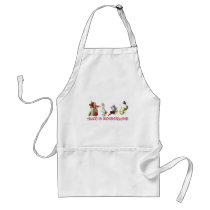 QUEEN OF HEARTS, MAD HATTER & BILL THE LIZARD APRON