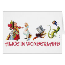 QUEEN OF HEARTS, MAD HATTER & BILL THE LIZARD