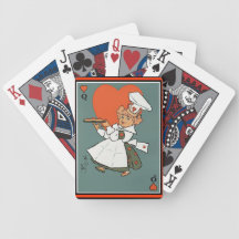 Queen of Hearts Mother Goose Rhymes Bicycle Poker Cards