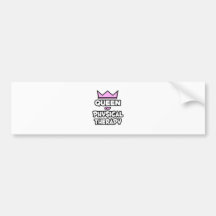 Queen of Physical Therapy Bumper Sticker