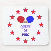Queen of Ping Pong Mouse Pad