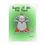 Queen of Rat Race Boss's Day Funny Humour Post Cards