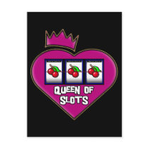 QUEEN OF SLOTS POST CARDS
