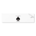 Queen of Spades Bumper Stickers