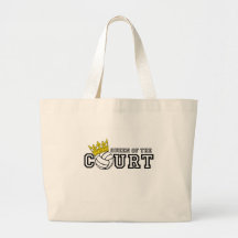 Queen of the Court Canvas Bag