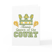 Queen Of The Court Tennis Greeting Card