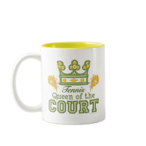 Queen Of The Court Tennis Mug