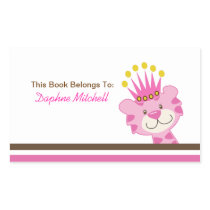 Queen of the Jungle Custom Book Plate Sticker