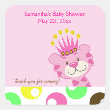 Queen of the Jungle SQUARE Favour Sticker